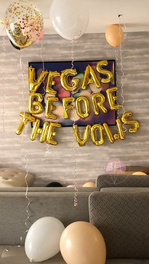 Vegas Before Vows, Vegas Before Vows Bachelorette Parties, Vegas Bachelorette Party Ideas, Bachelorette Vegas, Vegas Bachelor Party, Bachelorette Party Vegas, Vegas Bachelorette Room Decor, Bachelorette Vegas Theme, Las Vegas Bachelorette Party Decorations