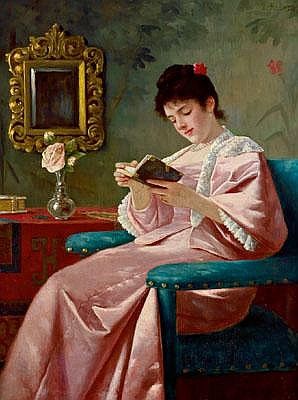 Ernst Anders (Magdeburg 1845-1911 Mölln/Lauenburg) People Reading, Books To Read For Women, Reading Art, Woman Reading, Literature Art, Girl Reading, Beautiful Paintings, Portrait Painting, Classic Art