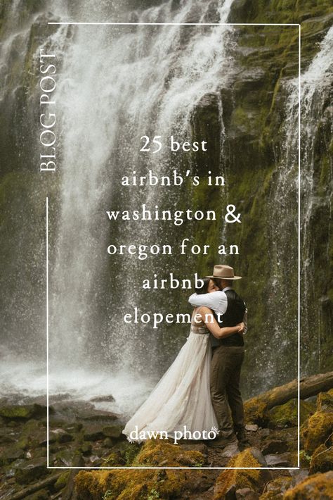 Are you considering having an Airbnb elopement in Washington or Oregon – OR even just want to find a cozy Airbnb to get ready in?! You’ve come to the right place! I’m giving you 25 of the best Airbnb’s in Washington & Oregon for an Airbnb elopement, or that would be the most perfect location to get ready at for your big day! Oregon Airbnb Wedding, Air Bnb Elopement, Taco Wedding, Airbnb Wedding Venues, Cozy Airbnb, Airbnb Elopement, Mount Hood National Forest, Elopement Oregon, Elopement Beach