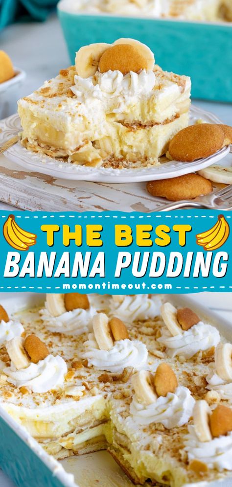 Best Banana Pudding Recipe, The Best Banana Pudding, Banana Pudding Desserts, Easy Banana Pudding, Banana Cream Pudding, No Bake Banana Pudding, Banana Pudding Recipe, Dessert Oreo, Banana Pudding Cheesecake