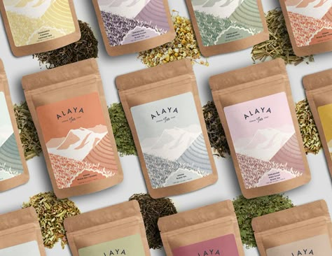 Loose Leaf Tea Packaging, Organic Packaging, Tea Packaging Design, Loose Leaf Teas, Tea Design, Tea Brands, Tea Companies, Darjeeling, Tea Packaging