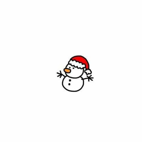 Elf Doodle Easy, Snowman Widget, Mini Drawings Christmas, Christmas Mini Drawings, Cute Simple Christmas Drawings, Christmas Drawing Ideas Easy Doodles, Christmas Drawing Simple, Christmas Drawings Simple, Simple Christmas Drawing Ideas