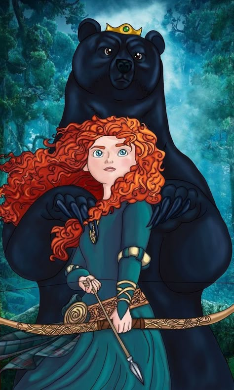 Merida Brave, Pinturas Disney, Disney Princesses, Disney Art, Disney Pixar, Pixar, Brave, Wallpapers, Disney Princess