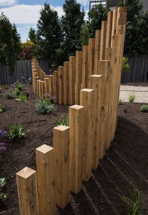 Different Types Of Fences, Pallet Patio, Types Of Fences, Australian Garden, Landscaping With Large Rocks, Landscape Designs, Have Inspiration, Outdoor Gardens Design, Backyard Fences