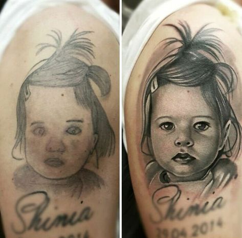 Bad Portrait Tattoos, Tattoo Fixers, Tattoo Fixes, Faded Tattoo, No Regrets Tattoo, Tattoo Off, Tattoo Cover Up, Modern Society, Bad Tattoos