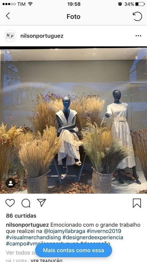 Pampas Window Display, Autumn Visual Merchandising, Autumn Window Display Retail, Desert Display, Autumn Window Display, Fashion Installation, Pumpkin Patch Photoshoot, Fall Windows, Stand Feria