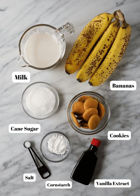 Easy Dairy Free Banana Pudding Recipe - HalfPastHungry Banana Pudding Dairy Free, Dairy Free Banana Pudding, Vanilla Wafer Cookies, Homemade Vanilla Pudding, Banana Pudding Recipe, Vanilla Wafer, Sweet Potato Pies Recipes, Mash Recipe, Southern Desserts