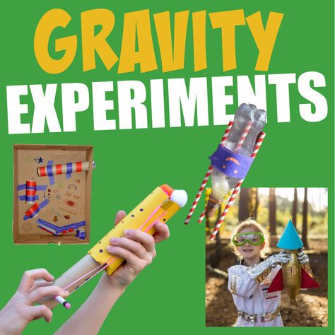 Stem Gravity Activities, Gravity Experiments Middle School, Gravity Science Experiments For Kids, Gravity Projects For Kids, Gravity Activities For Kids, Gravity Experiments For Kids, Gravity Activities, Gravity Lessons, Gravity Experiments