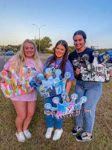 Zeta Tau Alpha Painting, Zta Paintings, Zeta Painting, Zta Crown, Zta Letters, Crown Painting, Paddle Ideas, Alpha Art, Team Ideas