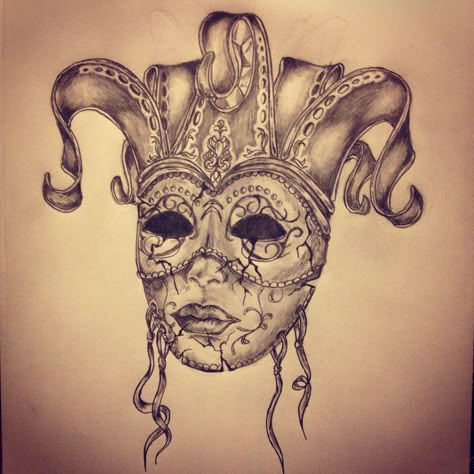 Carnival mask tattoo sketch by - Ranz Venetian Mask Tattoo, Masquerade Mask Tattoo, Hand Tattoos Pictures, Jester Tattoo, Hand Tattoo Images, All Black Tattoos, Drama Masks, Clown Tattoo, Mask Drawing