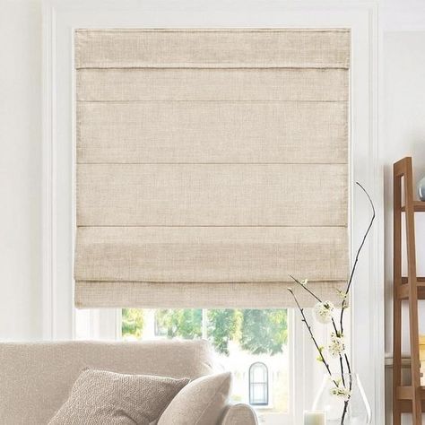 Fabric Window Coverings, Blinds Kitchen, White Roman Shades, Classic Roman Shades, Fabric Roman Blinds, Linen Roman Shades, Room Darkening Shades, Bamboo Roman Shades, Fabric Roman Shades