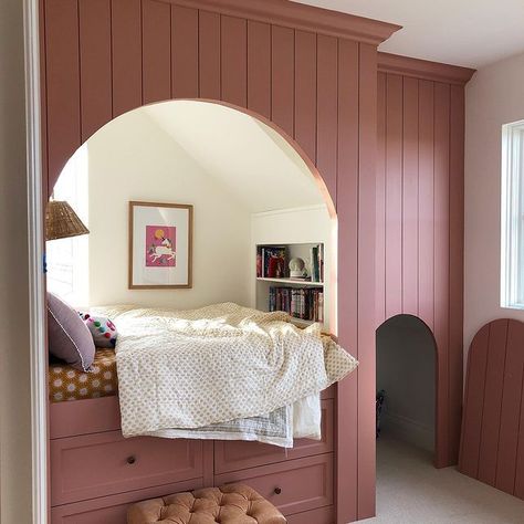 2021 Interior Design Trends, Bed Nook, Girls Room Design, Built In Bed, Shared Bedroom, Big Girl Rooms, Kids Room Design, Design Planning, Interior Design Trends