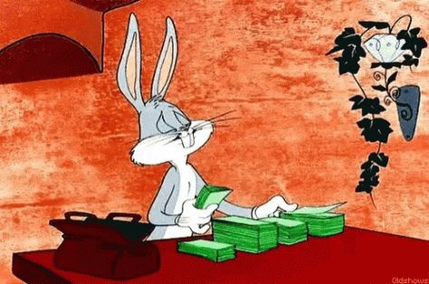 Bugs Bunny Money GIF - BugsBunny Money - Discover & Share GIFs Money Animation, Looney Tunes Bugs Bunny, Vintage Cartoons, Looney Tunes Cartoons, Cartoon Profile Pictures, Cartoon Gifs, Cartoon Memes, Memes Humor, Old Cartoons