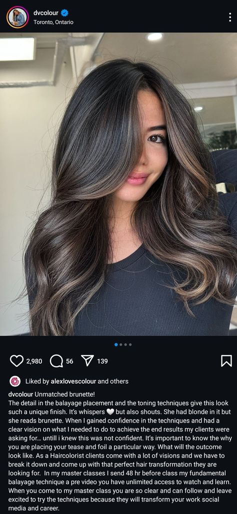 Deep Ash Brown Balayage, Cool Babylights On Dark Hair, Balayage Hair From Black, Dark Hair Front Highlights, Dimension On Dark Hair, Dark With Dimension Hair, Dark Hair Lightened, Dark Hair Ash Balayage, Muddy Brown Hair