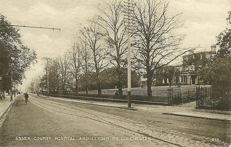 Essex County Hospital, Lexden Road, Colchester. Courtesy of Heather A. Johnson. Cross Cards, Colchester Essex, Essex County, Red Cross, First World, Old Photos, New Jersey, England, Abstract Artwork