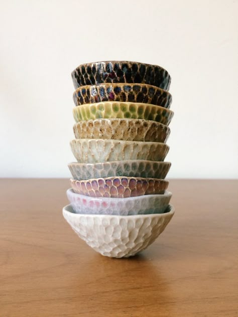 Gallery — Gina Zycher・Handmade Ceramics Tiny Pots, Ceramic Cutlery, Ceramic Yarn Bowl, Beginner Pottery, Pottery Handbuilding, Diy Ceramic, Slab Pottery, Hand Built Pottery, Pottery Crafts