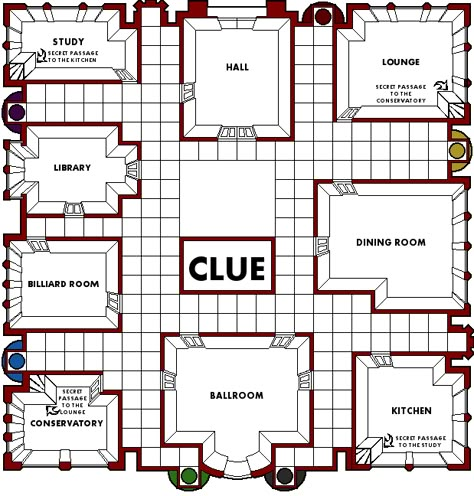 Clue: Tudor Mansion Board - DIY Tudor Mansion, Clue Game, Clue Board, Homemade Board Games, Clue Board Game, Board Game Template, Clue Party, Clue Games, Mystery Dinner Party