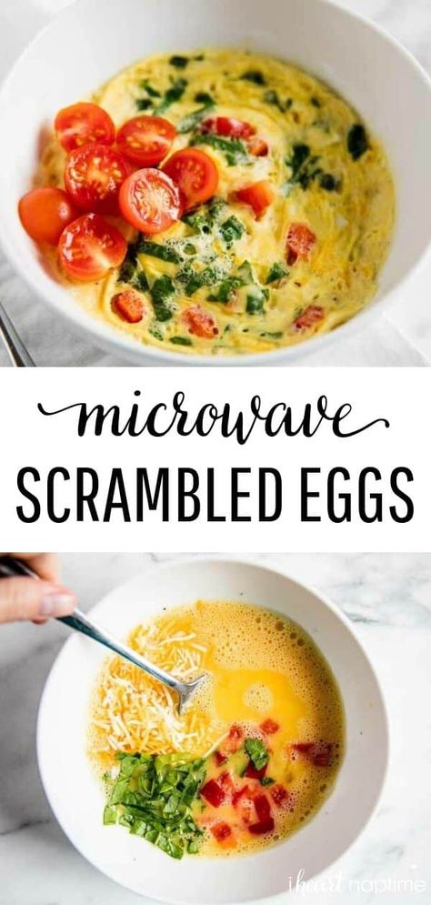 Egg In Mug Microwave, Mug Egg Recipes, Microwave Scrambled Eggs How To Make, Cook An Egg In The Microwave, Scramble Eggs In Microwave, Eggs In A Microwave, Eggs Microwave Recipes, Microwave Hacks Cooking, Eggs In Microwave Scrambled