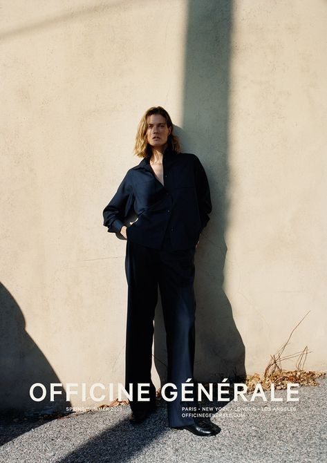 Discover Officine Générale's SS23 campaign starring supermodel Malgosia Bela Ss23 Campaign, Zara Campaign, Colette Paris, Malgosia Bela, Nyc Photoshoot, Celine Fashion, Midnight City, Officine Generale, Campaign Shoot