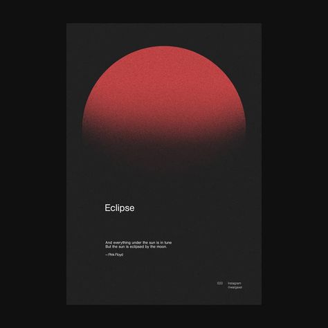 33. Eclipse . . . . . #simplycooldesign #graphicdesigncentral #typographicposter #posterdesign #posters #icographica #type #typelover Eclipse Design, Poster Graphic, App Interface Design, Year Of The Snake, Typographic Poster, App Interface, Type Posters, Music Covers, Coffee And Books