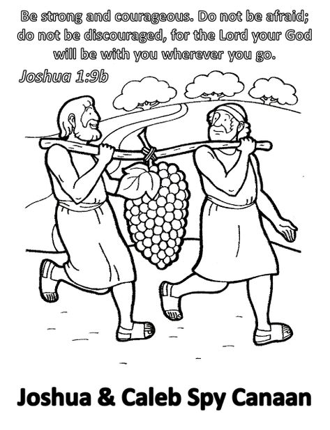 E-KIDS 1st Grade Lessons: June 26, 2016 - The Twelve Spies Joshua And Caleb Coloring Page, Joshua And Caleb Bible Craft Free Printable, Twelve Spies Bible Craft, Joshua And Caleb Craft Spies For Kids, 12 Spies Bible Craft, Biblical Drawings, Joshua And Caleb, Sunday School Printables, 10 Plagues