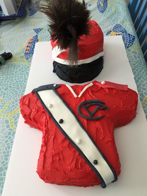 Marching Band Cake #marchingbandcake Cumberland Valley Marching Band Meals, Marching Band Bake Sale, Marching Band Birthday Party, Graduation Party Ideas Marching Band, Marching Band Banquet, Marching Band Cake, Band Decorations, Band Competition, Band Booster