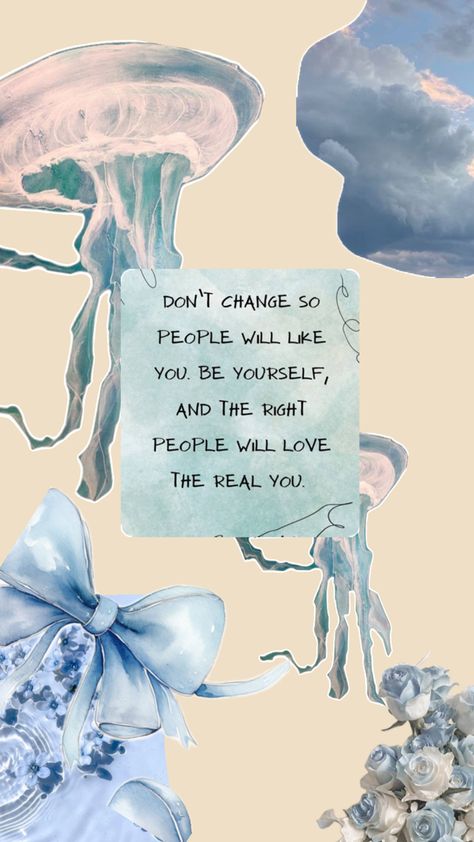 Blue, light blue, inspirational, Ego boost Jellyfish Quotes, Snap Filters, Book Binding Diy, Collage Board, Diy Book, Book Binding, Blue Aesthetic, Jellyfish, Inspirational Quotes