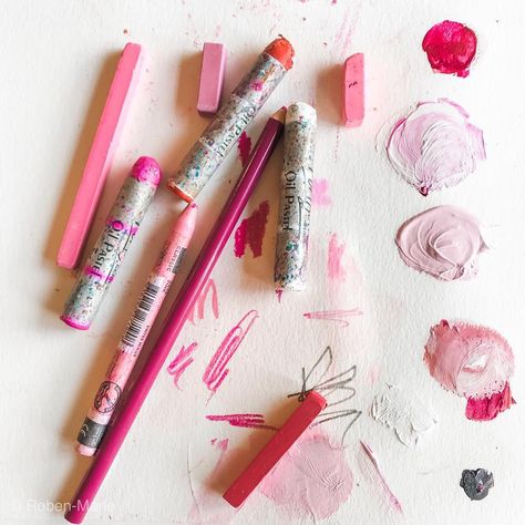 Crushing on These Five Art Supplies — Roben-Marie Smith - The Official Website of Tech-Savvy Artist Roben-Marie Smith Paint Watercolor, Congratulations To You, My Turn, Watercolor Palette, My Color, Tech Savvy, Art Prompts, Mixed Media Projects, Pink Art