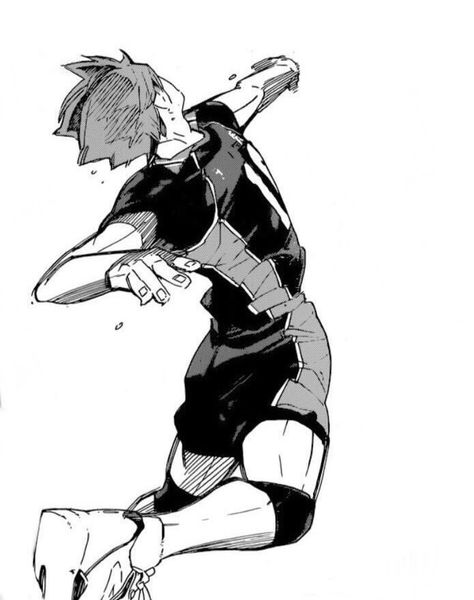 Haikyuu Manga Black And White, Haikyu Black And White, Haikyuu Manga Art, Kageyama Manga Icon, Haikyu Tattoo Ideas, Volleyball Black And White, Haikyuu Black And White, Haikyuu Tattoo Ideas, Kagehina Manga