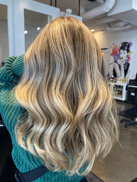 Semi Highlights, Very Highlighted Hair, Blonde Heavy Highlights On Brown Hair, Level 6 Hair With Highlights, Partial Foil Balayage, Full Head Blonde Highlights Shoulder Length, Mid Length Light Brown Hair With Blonde Highlights, Light Brown And Blonde Balayage Mid Length, Bonds Highlights