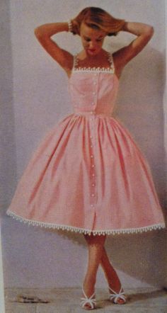 Vintage Pink Dress, Pin Up Vintage, 1950 Fashion, Vintage Fashion 1950s, Fifties Fashion, Look Retro, Fashion 1950s, Shirtwaist Dress, Vintage Inspired Dresses