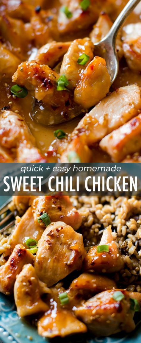 Sweet Chili Sauce Chicken, Bake Dinner, Sweet Chili Sauce Recipe, Recipe Cheesecake, Sweet Chili Chicken, Chili Sauce Recipe, Chili Chicken, Cheesecake Dessert, Cookies Bars