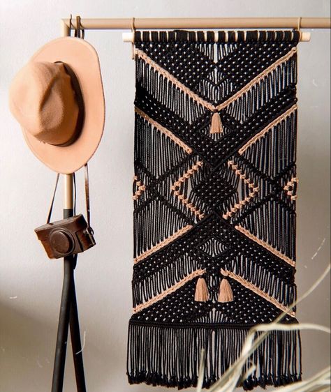 Aztec Macrame Wall Hanging, Dimensional Wood Wall Art, Macrame Geometric Pattern, Gothic Macrame Patterns, Masculine Macrame, African Macrame, Modern Macrame Patterns, Gothic Macrame, Macrame Projects Ideas