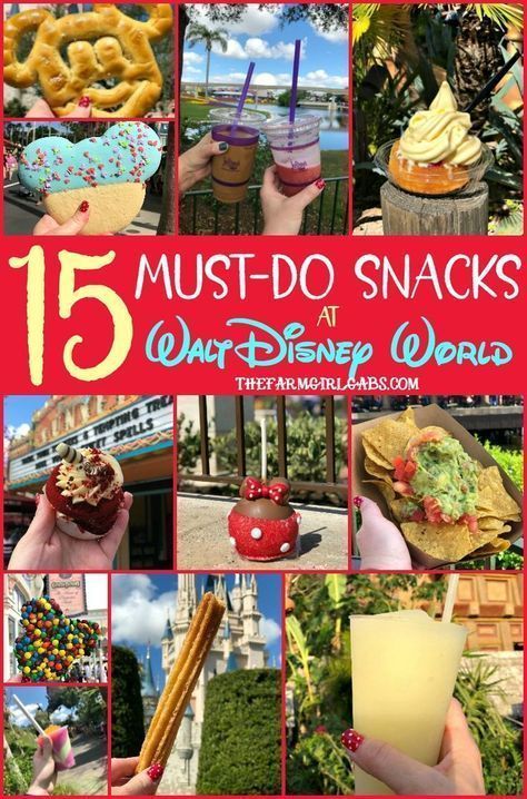 Eat your way around the happiest place on earth and try a few of these 15 Must Eat Snacks At Walt Disney World. #WaltDisneyWorld #DisneySMMC #Disney #DisneyFood #DisneySnacks Disney Diys, Disney Hacks, Disney Surprise, Disney Time, Universal Studio, Disney World Food, Eat Snacks, Disney Trip Planning, Disney Snacks