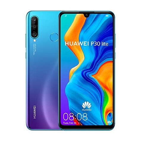 Huawei P30 Lite 128 GB 6.15 inch FHD Dewdrop Display Smartphone with MP AI Ultra-wide Triple Camera, 4GB RAM, Android... Huawei P30 Lite, Biometrics Technology, Multi Screen, Huawei Phones, Unlocked Cell Phones, Boost Mobile, Face Recognition, Google Pay, Google Play