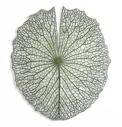 Meredith Woolnough, Water Soluble Fabric, Leaf Artwork, Paper Embroidery, Arte Floral, Natural Forms, Water Lily, Patterns In Nature, Embroidery Techniques