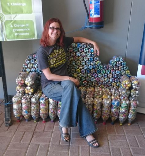 Eco Bricks Projects, Ecobricks Projects, Eco Bricks, Bloemfontein South Africa, Cordwood Homes, Plastic Bricks, Recycled House, Brick Projects, Trash Art