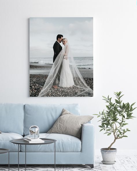 Wedding Pictures Display At Home, Canvas Wedding Pictures, Wedding Photo Canvas, Wedding Photo Walls, Wedding Canvas, Frame Photo, Canvas Photo Prints, Custom Canvas Prints, Future Ideas