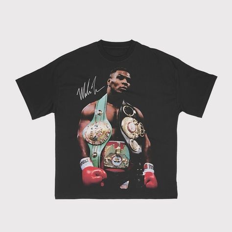 Mike Tyson . . #calmaforte #miketyson #boxing #tees #fashion #design #trend #trend Bootleg Vintage Shirt, Vintage T-shirt, Boxing Graphic, Mike Tyson Boxing, Graphic Tee Y2k, Iron Mike, Y2k Era, Trendy Streetwear, Boxing T Shirts