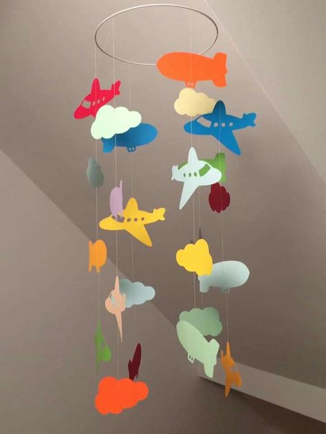 Danglers For Preschool Classroom, 3d Hanging Art For Classroom, Transport Theme Classroom Decoration, Transportation Classroom Decor, Creative Display Boards For School, Asia Landmarks, Nursery Room Ideas Childcare, Classroom Ceiling Decorations, Hanging Decorations Diy