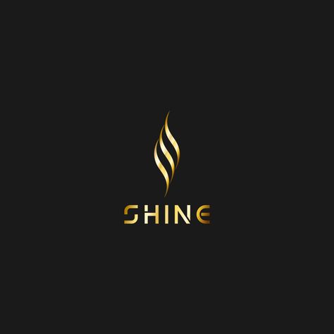 Light Logo Design Ideas, Word Logo Design Light, Shine Logo Design, Starlight Logo Design, Clothing Line Logos, Golden Logo Design, Shine Logo, Sky Logo, Logo Cafe