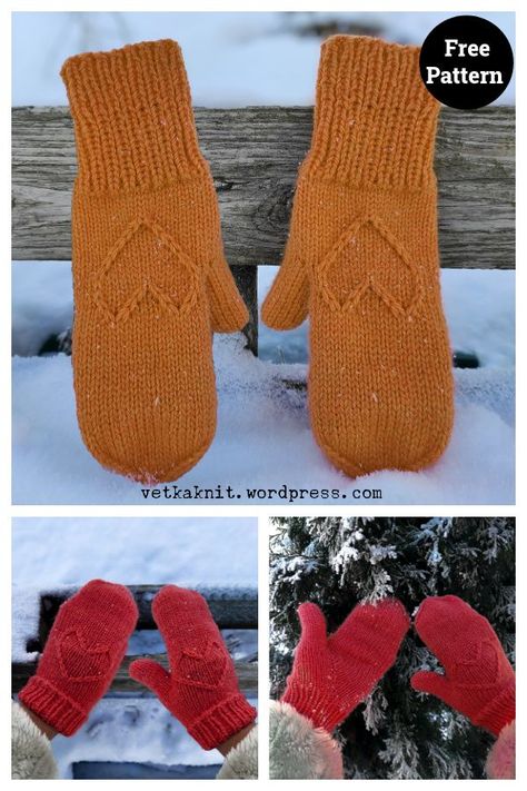 Arched Gusset Heart Mittens Free Knitting Pattern Heart Mittens, Mittens Free Pattern, Knitted Mittens Pattern, Knitted Heart, Sock Knitting, Sock Knitting Patterns, Fingerless Gloves Knitted, Mittens Pattern, Weaving Projects