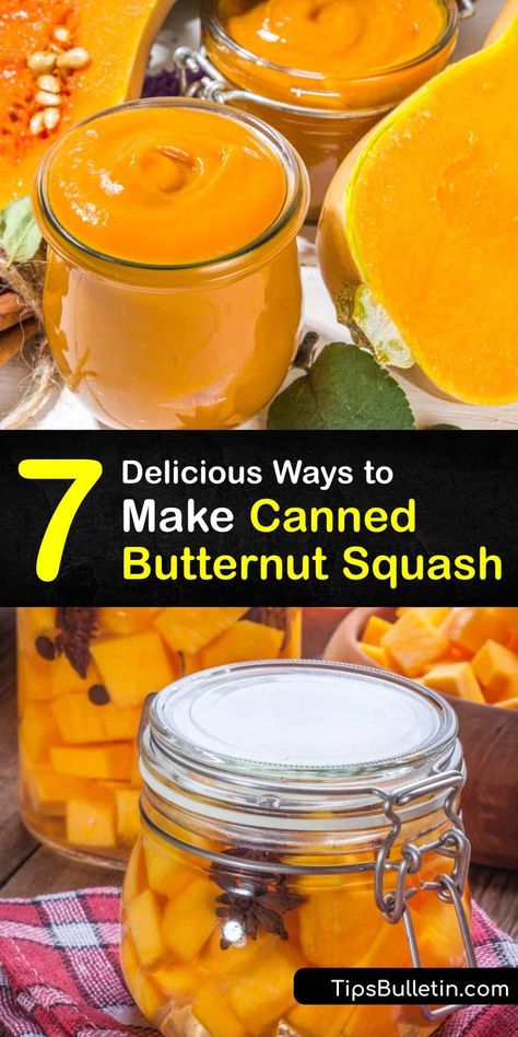 Canning Winter Squash Recipes, Can Squash How To, Can Squash Recipes, Canned Butternut Squash Soup, How To Tell When Butternut Squash Is Ripe, Canning Butternut Squash Puree, Canning Squash Soup, Canning Buttercup Squash, Butternut Squash Soup For Canning