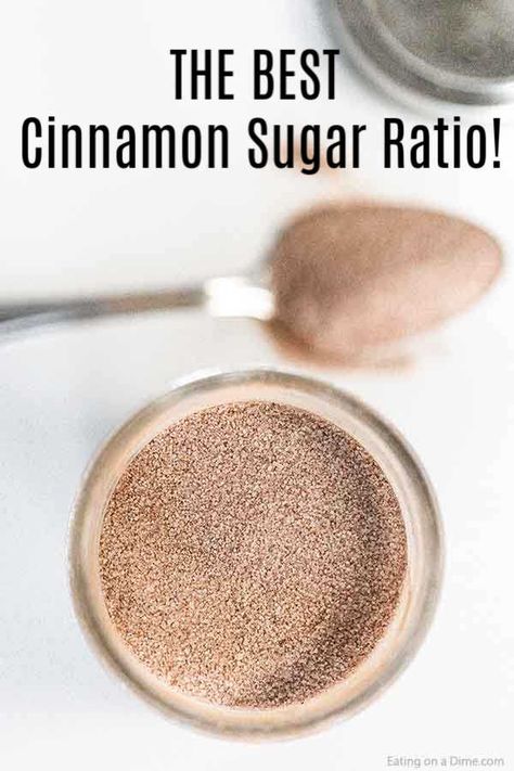 Cinnamon Sugar Recipe, Cinnamon Sugar Recipes, Mixture Recipe, Homemade Dry Mixes, Eating On A Dime, Sugar Recipes, Food Stamps, Cinnamon Toast, Homemade Spices