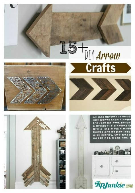 How to make arrow crafts for diy home decor or Valentines Day that are so creative and cute. These making arrows and valentines craft include pallet arrows, barnwood arrows, skewer arrows, sharpie arrows, stenciled arrows and even arrow cupcake toppers.  These arrow crafts are sure to warm the heart! Pallet Arrows, Diy Arrows, Diy Arrow, Arrow Crafts, Crafts For The Home, Nail String, Bar Outdoor, Wooden Arrows, Barn Wood Crafts