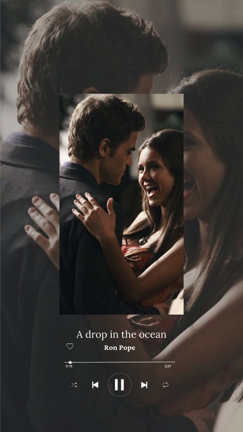 Stelena Elena Stefan Drop In The Ocean 
the vampires Diaries A Drop In The Ocean Tvd, Vampire Diaries Wallpaper Stefan, Stefan And Elena Wallpaper, Mystic Falls Aesthetic, Vampire Diaries Stefan And Elena, Bonnie And Jeremy, Stelena Tvd, Tvd Wallpaper, Ron Pope