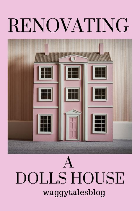 Bring your old dolls house back to life with these cheap and easy tips. It's amazing what you can do with basic items and make your dolls house like new again. Dolls House Renovation, Georgian Dolls House, Doll House Renovation, Dolls House Diy, Doll House Makeover, Big Doll House, Halloween Dollhouse, Large Dolls House, House On A Budget