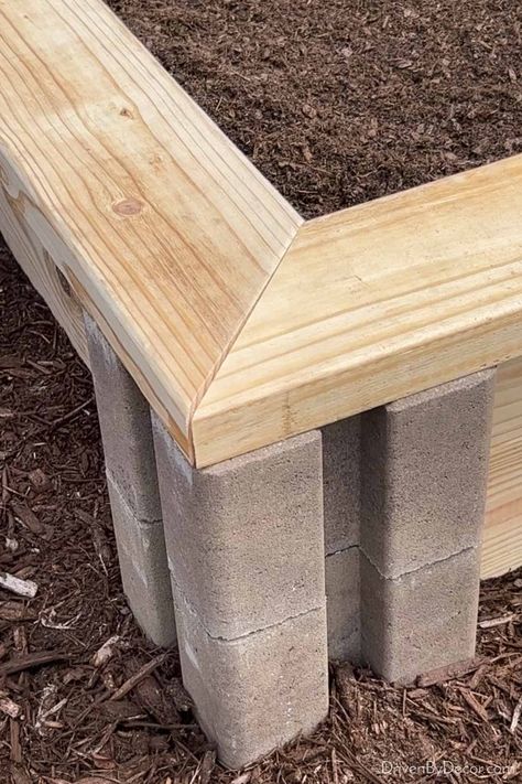 Inexpensive Raised Garden Beds, Beautiful Raised Garden Beds, Raised Garden Beds Diy Vegetables, Raised Gardens, Garden Raised Beds, Garden Beds Diy, Raised Flower Beds, Garden Wood, Raised Bed Gardening