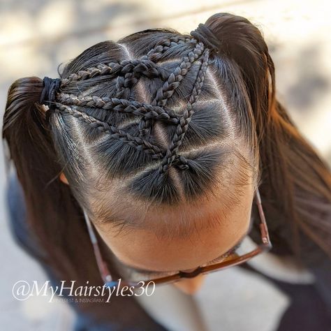 Cross Braids Hairstyles, Criss Cross Braids, Braids Side, Cross Braids, Toddler Hairstyles Girl Fine Hair, Girls Hairdos, Side Ponytails, Easy Little Girl Hairstyles, Girly Hairstyles