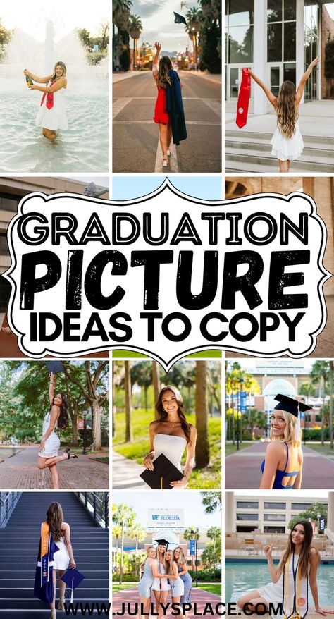 graduation picture ideas, graduation pictures, grad picture ideas, graduation photoshoot ideas, grad photo ideas 2025 Graduation Pictures, College Pics With Friends, Graduation Pic Ideas College, Graduation Photoshoot Ideas High School, Pictures For Graduation, Cap And Gown Photo Ideas, Outdoor Graduation Photoshoot Ideas, Graduation Poses Photo Shoots, Fun Graduation Pictures